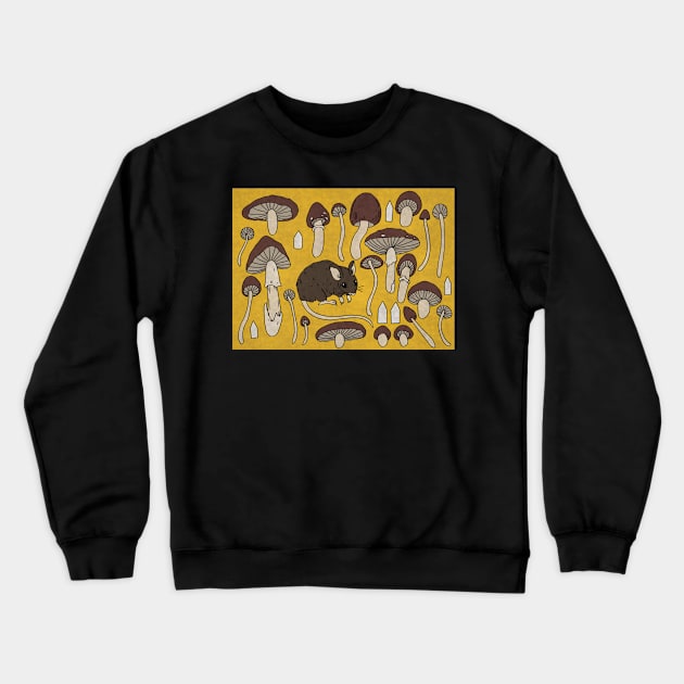 Retro Brown Mouse Crewneck Sweatshirt by JuniperMew